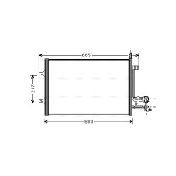 AVA AC Condenser AVA QUALITY COOLING FDA5395 OE Ref 1334653