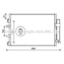 AVA AC Condenser AVA QUALITY COOLING FDA5484D OE Ref 1868833