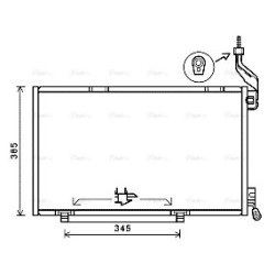 AVA AC Condenser AVA QUALITY COOLING FDA5590 OE Ref 1784922