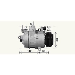 AC Compressor AVA QUALITY COOLING FDAK670 OE Ref 2036679