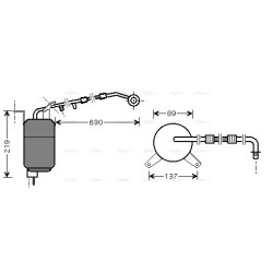 AC Dryer AVA QUALITY COOLING FDD111 OE Ref 1138446