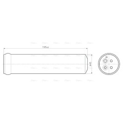 AC Dryer AVA QUALITY COOLING FDD711 OE Ref EJ7H19E989AA
