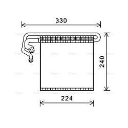 AVA AC Evaporator AVA QUALITY COOLING FDV458 OE Ref 1592099