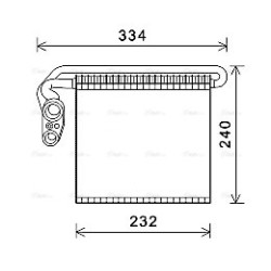 AC Evaporator AVA QUALITY COOLING FDV460 OE Ref 1333919