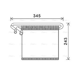 AC Evaporator AVA QUALITY COOLING FDV491 OE Ref 5129677