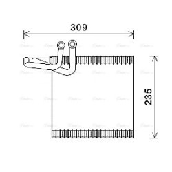 AVA AC Evaporator AVA QUALITY COOLING FDV493 OE Ref 8V5119850AA