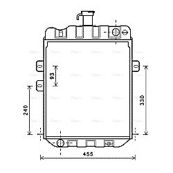Radiator FENDT G162202051010 AVA QUALITY COOLING FE2008 OE Ref G162202051010