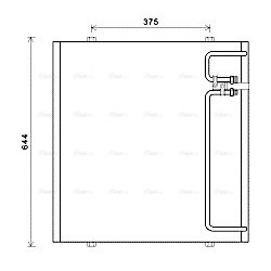 AVA AC Condenser FENDT 2 H930550060100 AVA QUALITY COOLING FE5011 OE Ref H930550060100