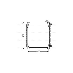 AC Condenser FENDT H385551060100 AVA QUALITY COOLING FE5013 OE Ref H385551060100