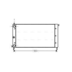 AVA Radiator AVA QUALITY COOLING FT2058 OE Ref 7691274