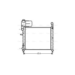 AVA Radiator AVA QUALITY COOLING FT2100 OE Ref 7632019