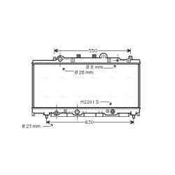 AVA Radiator AVA QUALITY COOLING FT2149 OE Ref 7760959