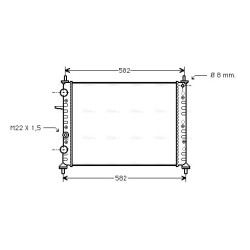Radiator AVA QUALITY COOLING FT2162 OE Ref 46736953