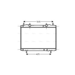 Radiator AVA QUALITY COOLING FT2167 OE Ref 46759742