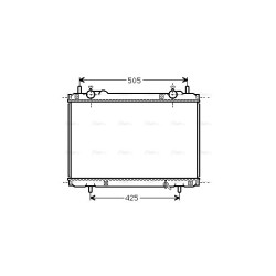 Radiator AVA QUALITY COOLING FT2207 OE Ref 46772231