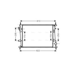 AVA Radiator AVA QUALITY COOLING FT2329 OE Ref 51867532