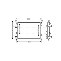 AVA Radiator AVA QUALITY COOLING FT2370 OE Ref 46826678