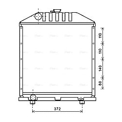 Radiator FIAT 5143884 AVA QUALITY COOLING FT2425 OE Ref 5156059
