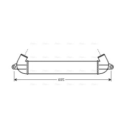 AVA Intercooler AVA QUALITY COOLING FT4271 OE Ref 46849068
