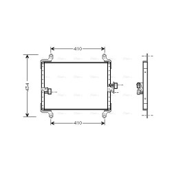 AVA AC Condenser AVA QUALITY COOLING FT5206 OE Ref 6455.T3