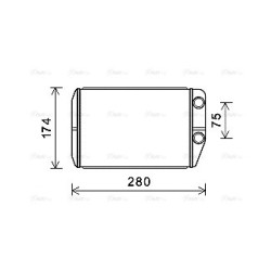 AVA Heater Matrix AVA QUALITY COOLING FT6410 OE Ref 77364073