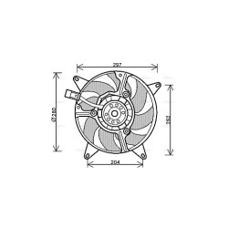 AVA Radiator Fan AVA QUALITY COOLING FT7544 OE Ref 46777422