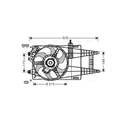 AVA Radiator Fan AVA QUALITY COOLING FT7592 OE Ref 46818599