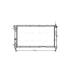AVA Radiator AVA QUALITY COOLING FTA2143 OE Ref 71735351