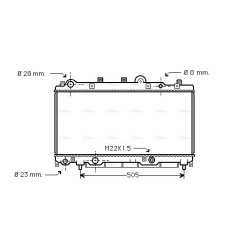 Radiator AVA QUALITY COOLING FTA2181 OE Ref 7794871