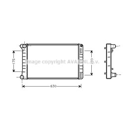 AVA Radiator AVA QUALITY COOLING FTA2212 OE Ref 46776301