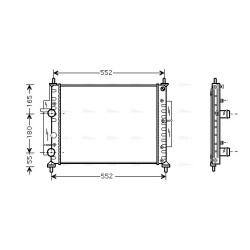 AVA Radiator AVA QUALITY COOLING FTA2268 OE Ref 46810779