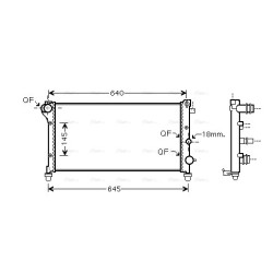 AVA Radiator AVA QUALITY COOLING FTA2292 OE Ref 51729373