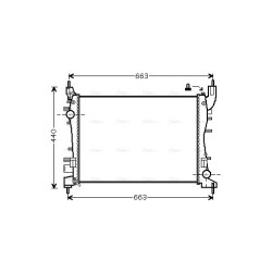 AVA Radiator AVA QUALITY COOLING FTA2358 OE Ref 51784706