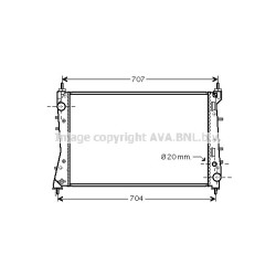 AVA Radiator AVA QUALITY COOLING FTA2359 OE Ref 51785217