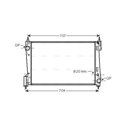 AVA Radiator AVA QUALITY COOLING FTA2400 OE Ref 51936040