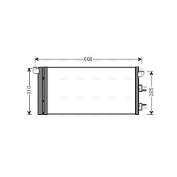 AVA AC Condenser AVA QUALITY COOLING FTA5293D OE Ref 51767143
