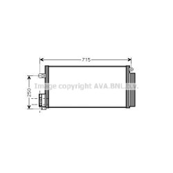 AVA AC Condenser AVA QUALITY COOLING FTA5310D OE Ref 1850 168