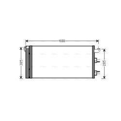 AVA AC Condenser AVA QUALITY COOLING FTA5406D OE Ref 51960727