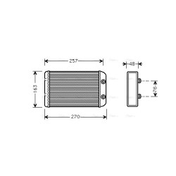 AVA Heater Matrix AVA QUALITY COOLING FTA6254 OE Ref 46723450
