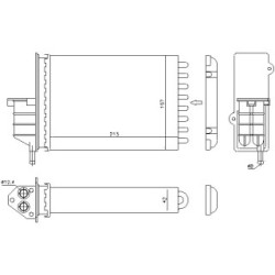AVA Heater Matrix AVA QUALITY COOLING FTA6259 OE Ref 46722587