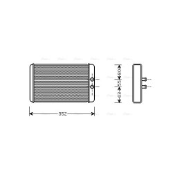 AVA Heater Matrix AVA QUALITY COOLING FTA6265 OE Ref 6448.H8