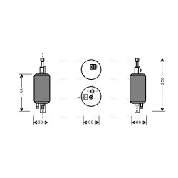 AVA AC Dryer AVA QUALITY COOLING FTD029 OE Ref 6050695