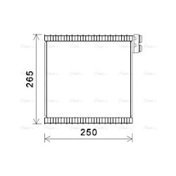 AVA AC Evaporator AVA QUALITY COOLING FTV442 OE Ref 77364087
