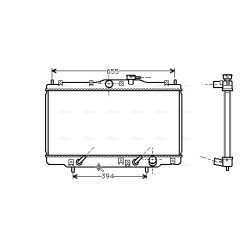 AVA Radiator AVA QUALITY COOLING HD2071 OE Ref 19010-P0F-J010M