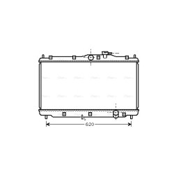 AVA Radiator AVA QUALITY COOLING HD2078 OE Ref 19010P14A02