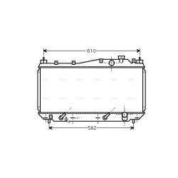 AVA Radiator AVA QUALITY COOLING HD2114 OE Ref 19010PLC901