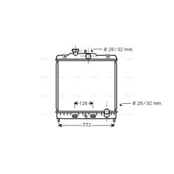 AVA Radiator AVA QUALITY COOLING HD2120 OE Ref 19010P01013
