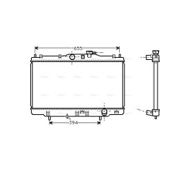 AVA Radiator AVA QUALITY COOLING HD2176 OE Ref 19010-PAA-A02