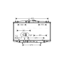 AVA Radiator AVA QUALITY COOLING HD2179 OE Ref 19010-RBB-E51