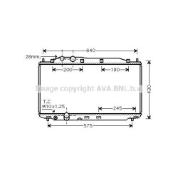 AVA Radiator AVA QUALITY COOLING HD2191 OE Ref 19010-RNA-J51